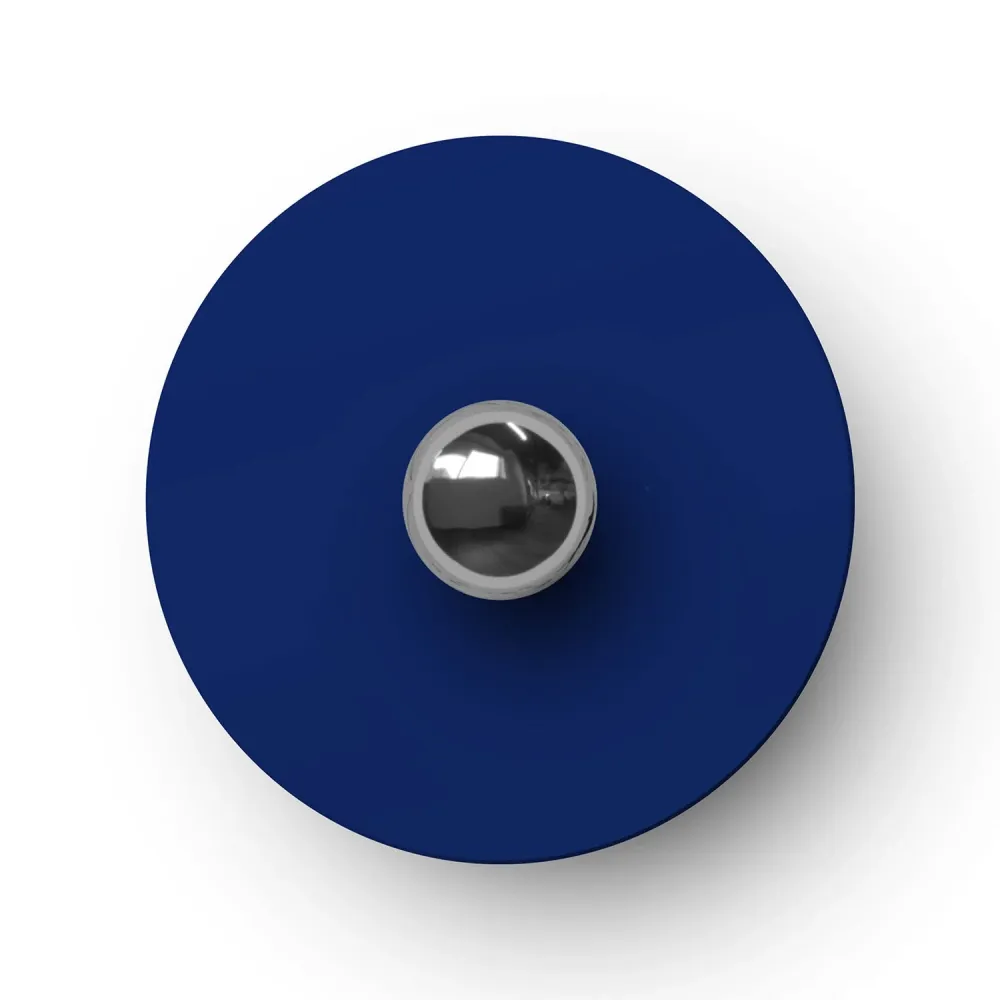 Mini prato Ellepì 'Solid Color' Azul para candeeiros, diâmetro 24 cm - Fabricado em Itália