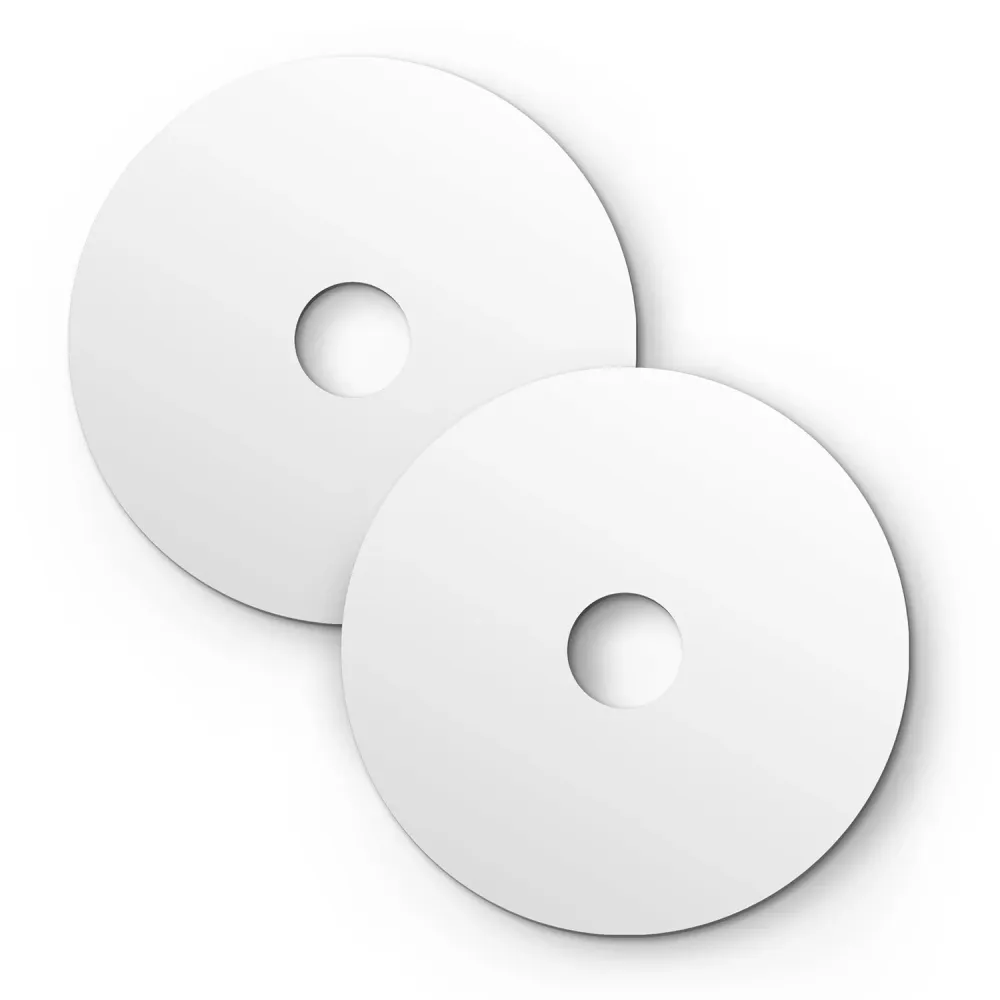 Mini prato Ellepì 'Solid Color' Branco mate para candeeiros, diâmetro 24 cm - Fabricado em Itália