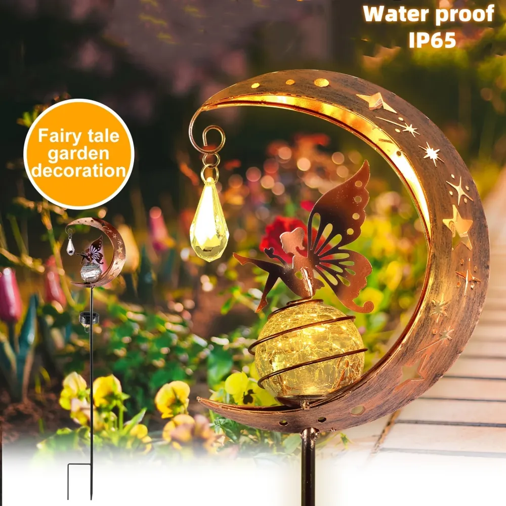 MoonLicht - Encantadora Lâmpada de Jardim Sol-Lua, Impermeável e Poupa Energia