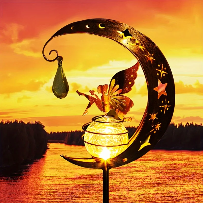 MoonLicht - Encantadora Lâmpada de Jardim Sol-Lua, Impermeável e Poupa Energia