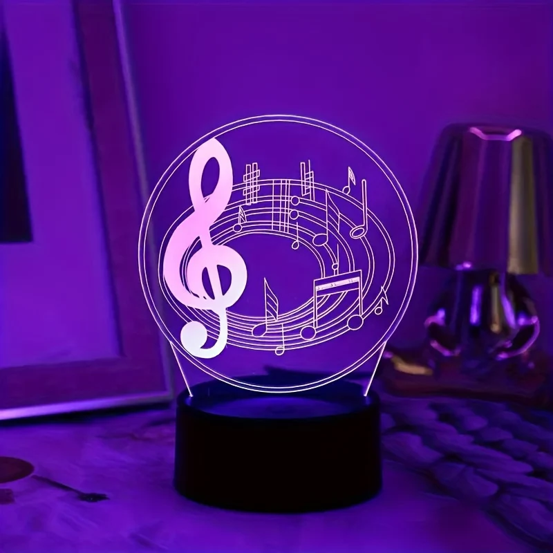 MuziekLicht - Candeeiro de Mesa Moderno em Acrílico com Controlo Tátil e Ligação USB