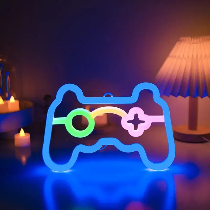 NeonGlow - Sinal de Néon Controlador de Jogo LED para Jogadores