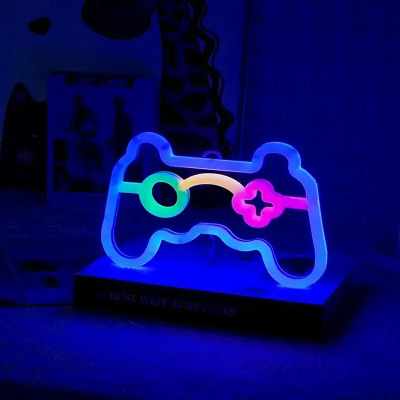 NeonGlow - Sinal de Néon Controlador de Jogo LED para Jogadores