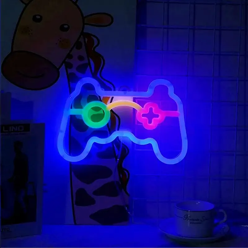 NeonGlow - Sinal de Néon Controlador de Jogo LED para Jogadores