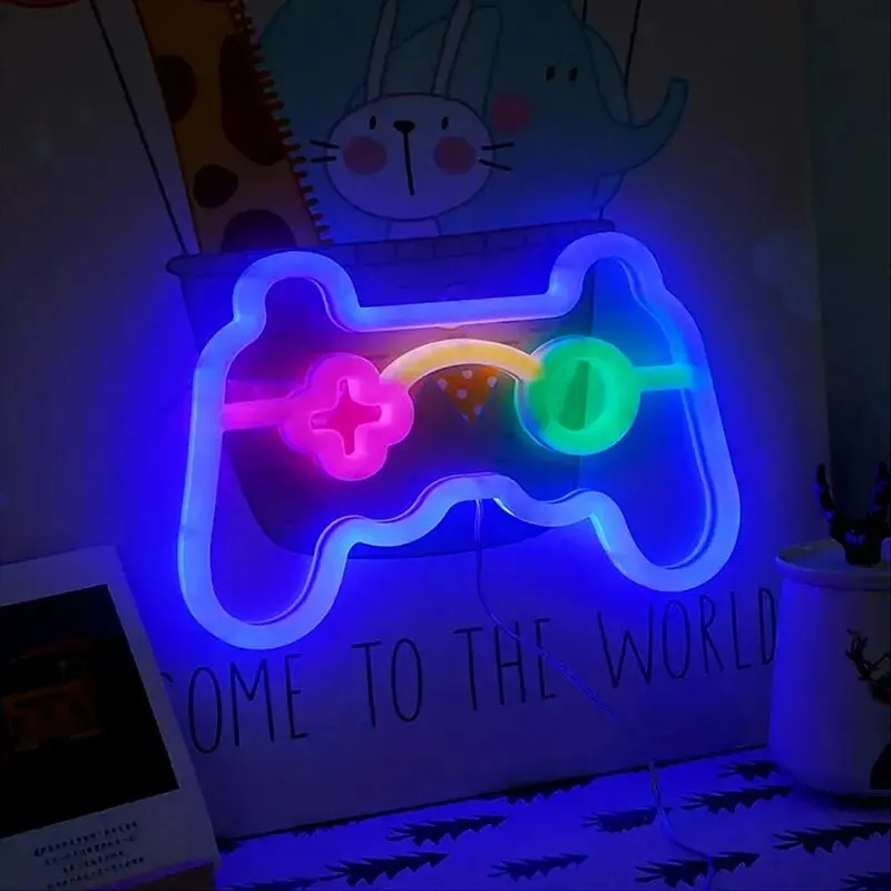 NeonGlow - Sinal de Néon Controlador de Jogo LED para Jogadores