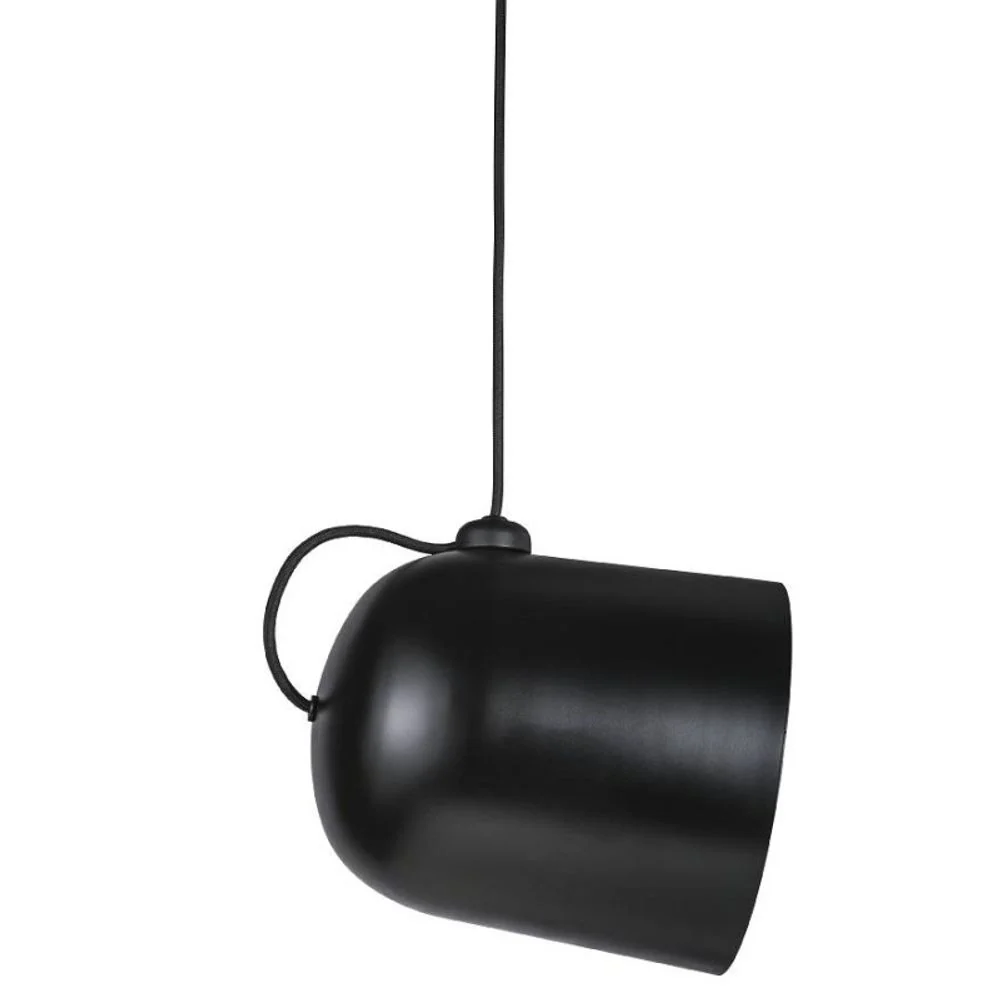 Ângulo de lâmpada pendente de LED preto