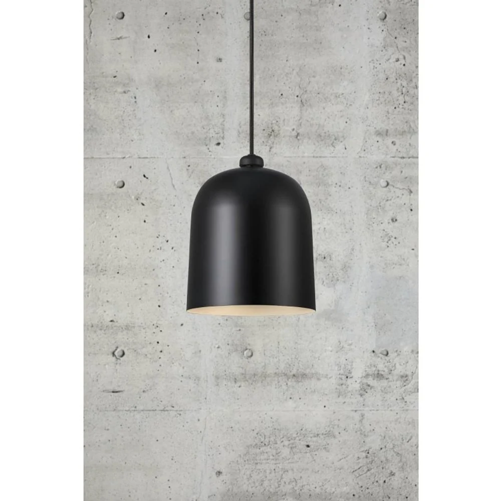 Ângulo de lâmpada pendente de LED preto