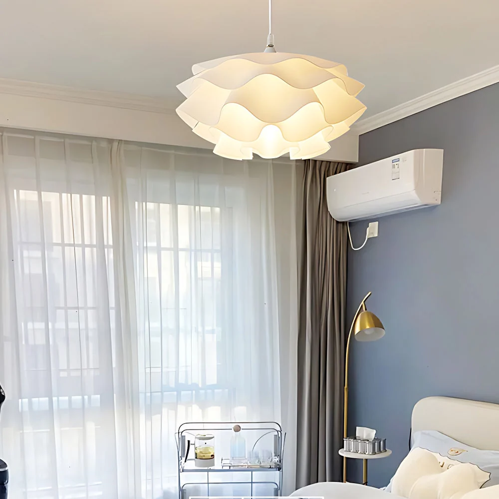 NordicBloom - Candeeiro de Teto LED Escandinavo em Forma de Flor com Função Regulável