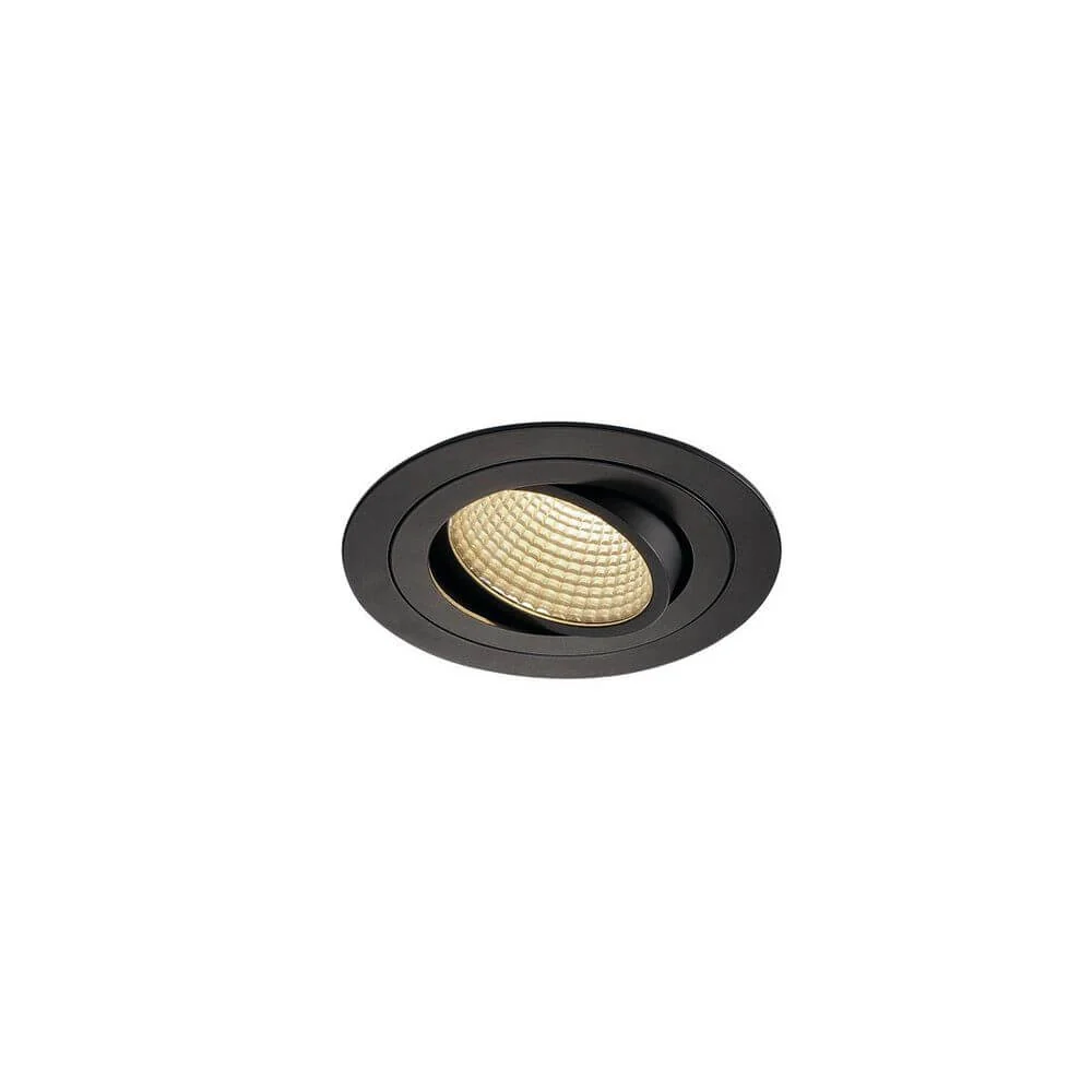 Novo TRIA liderou downlight redondo preto 12w 38 ° 3000K