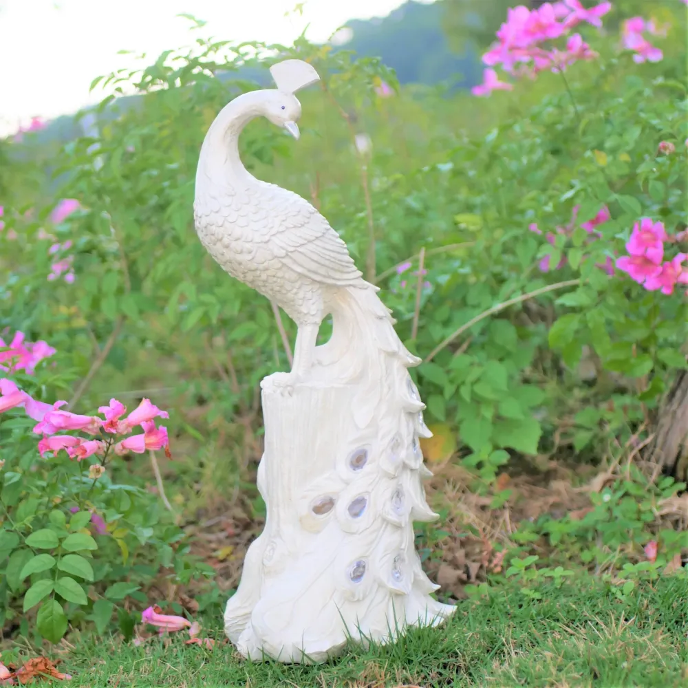 olarPeacock - Estaca de Jardim Colorida em Resina com Energia Solar, Perfeita