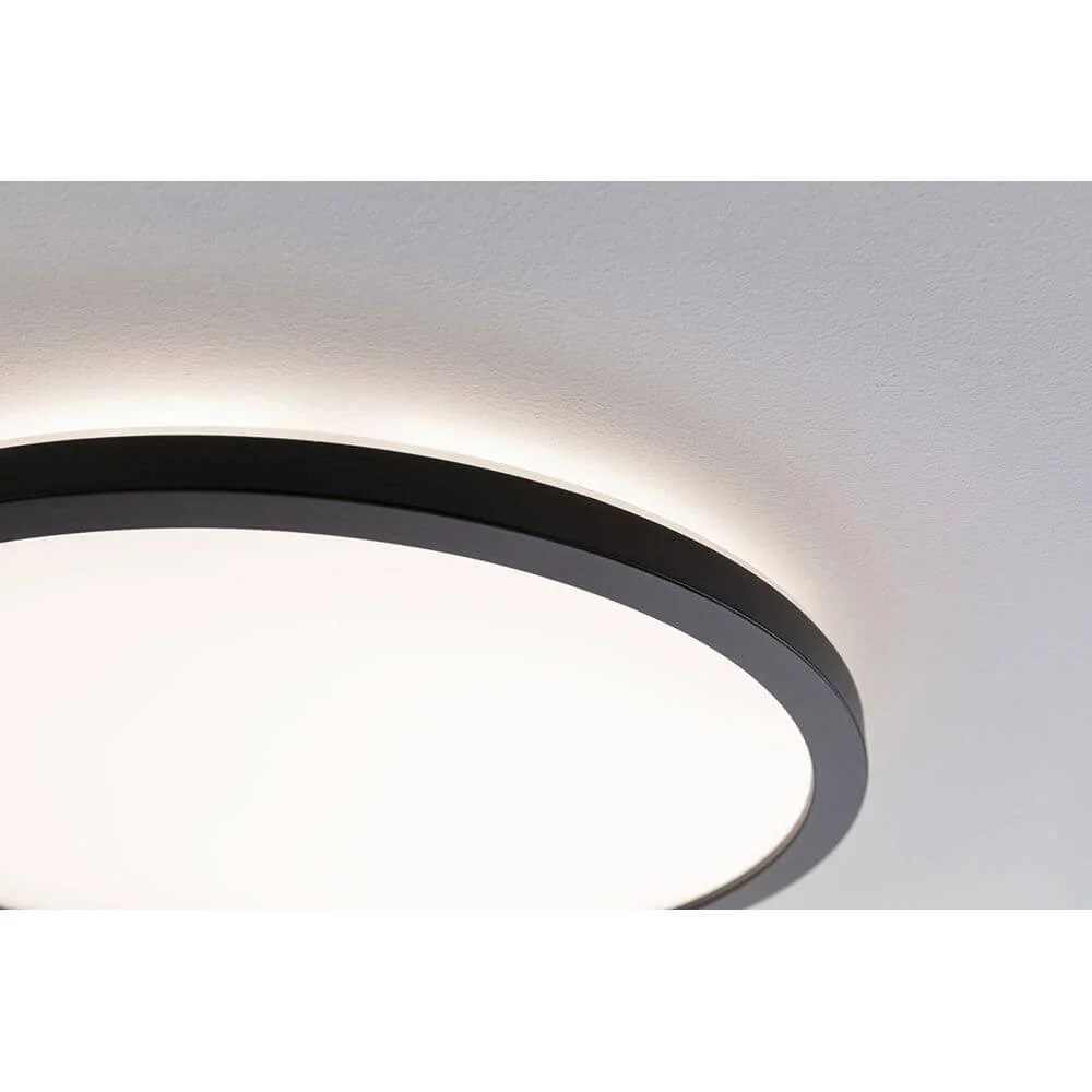 Painel LED Atria Shine Round Preto