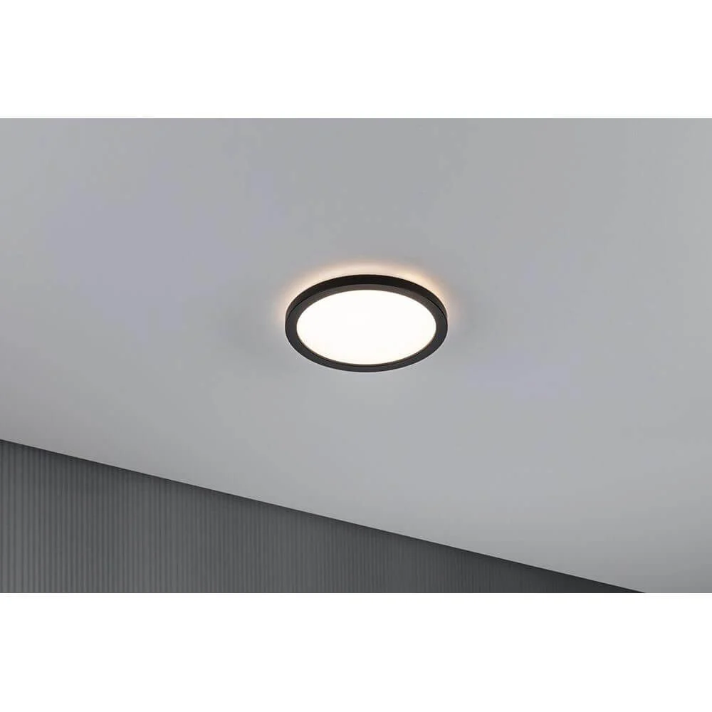 Painel LED Atria Shine Round Preto