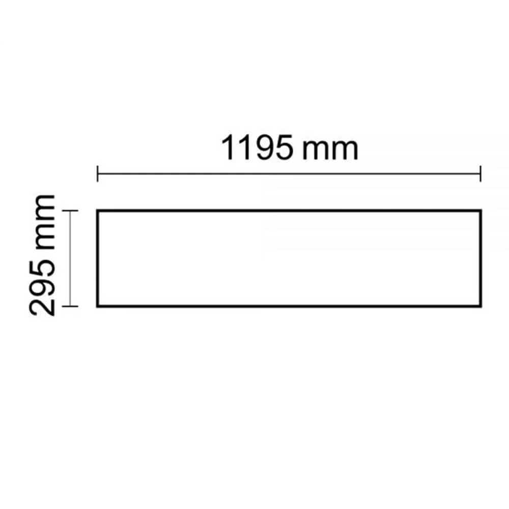 Painel de LED Linha de negócios 1200 quente branco 1-10 V Dimmable 4150lm White