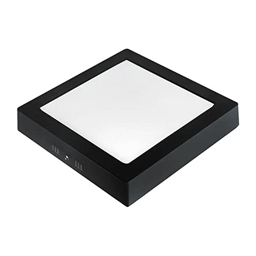 Painel Led Quadrado Sobrepor 24W 4000K Preto Lux Taschibra