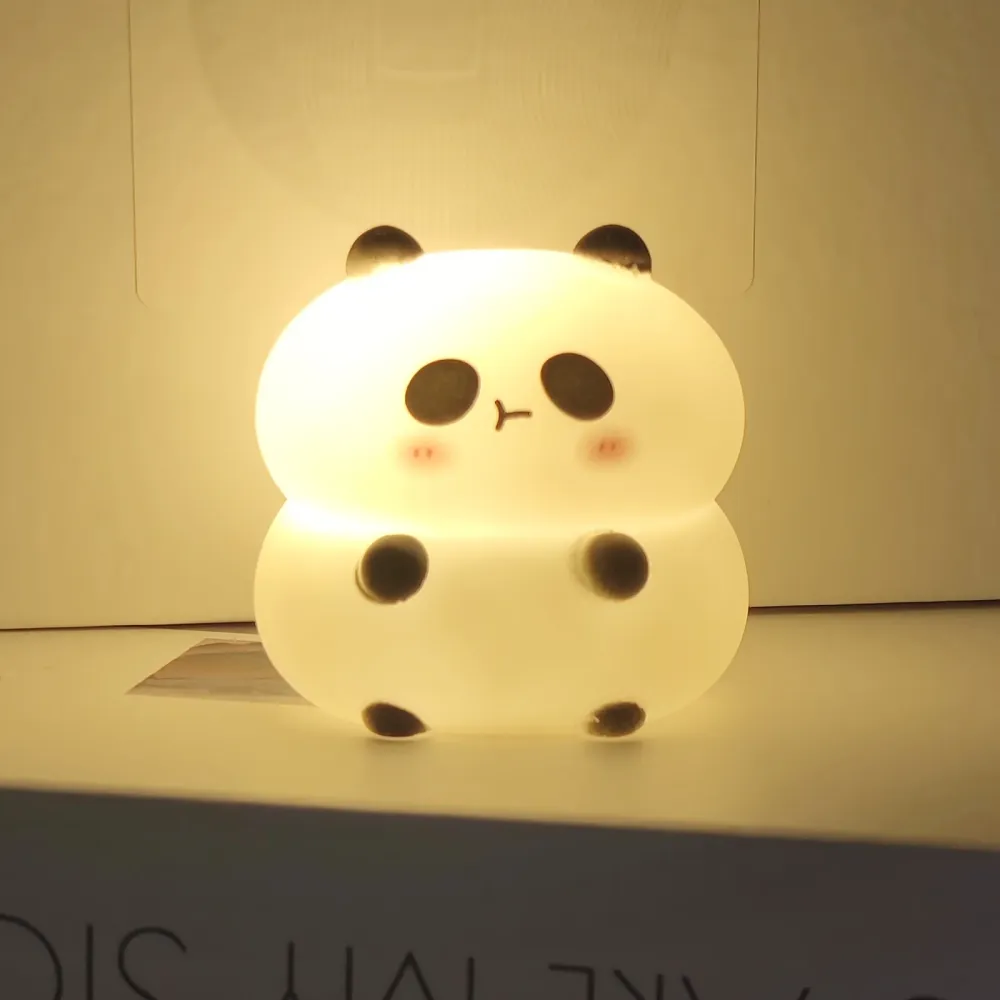 PandaGlow - Candeeiro Noturno Panda de inspiração Asiática com iluminação LED