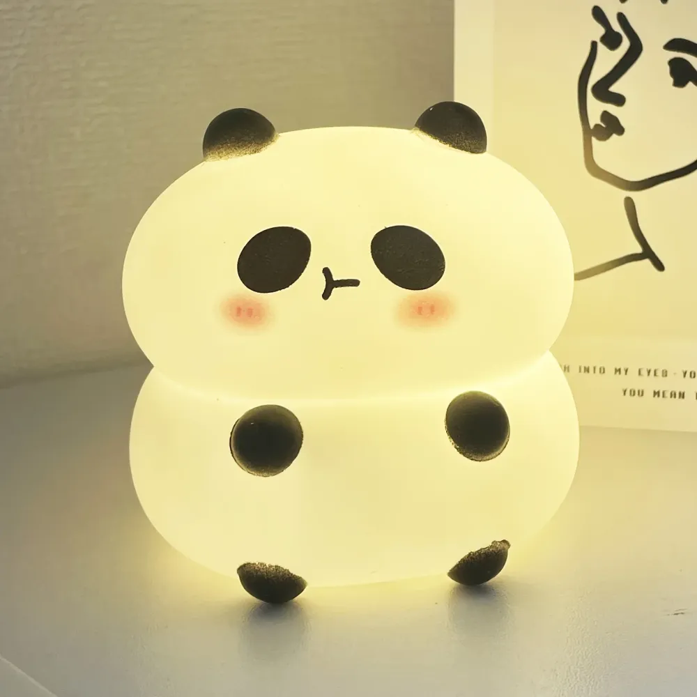 PandaGlow - Candeeiro Noturno Panda de inspiração Asiática com iluminação LED
