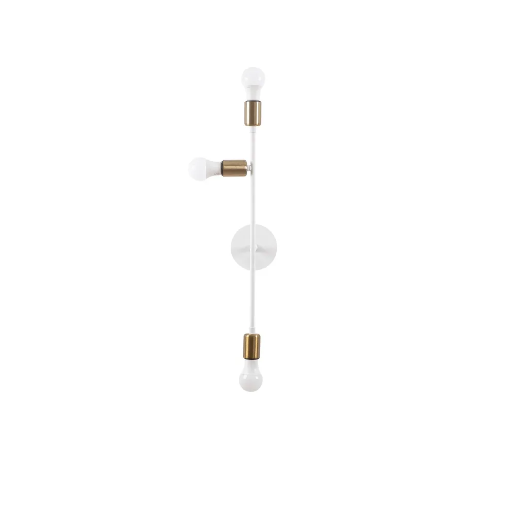 Parede Aplique À Esquerda, Metal, Extensão 15x15x65, 3 X E 27 Max 40 W Cap