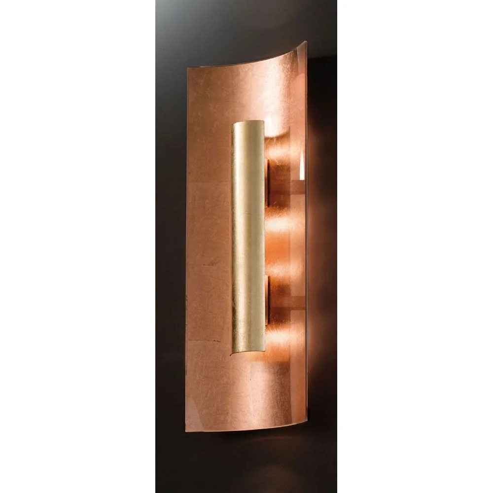 Parede de cobre Aura e lâmpada de teto 3-FLAME GOLD 60CM