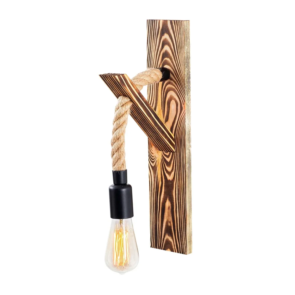 Parede, Madeira, Madeira, 9x17x45, 1 X E 27 Max 40 W