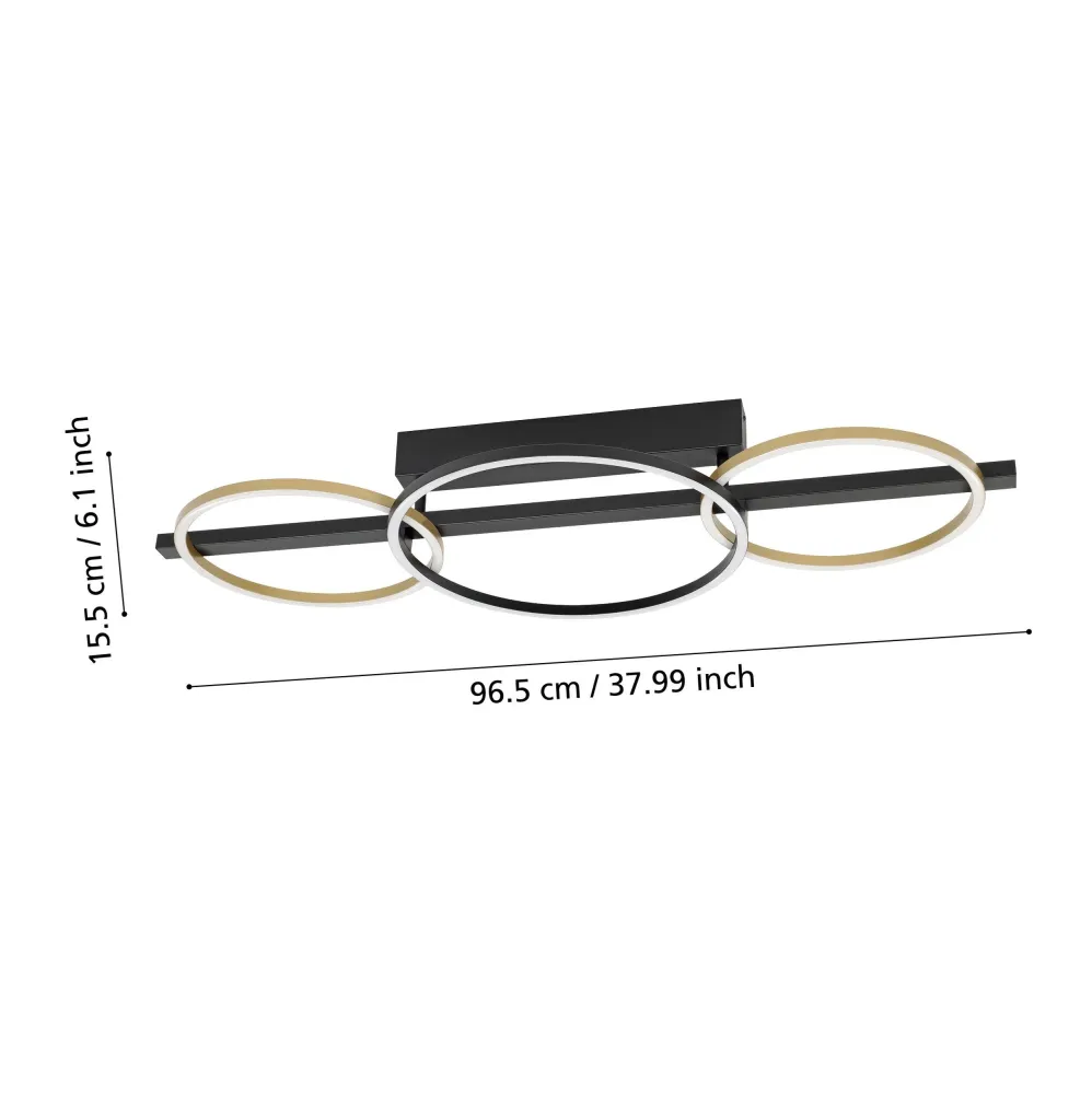 Plafon Moderno Eglo 390086 Lanacera Led