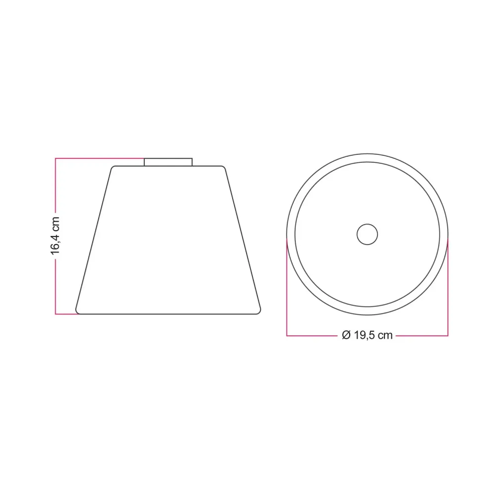 Plafoniera design com lâmpada Ghost em cone transparente - Preto