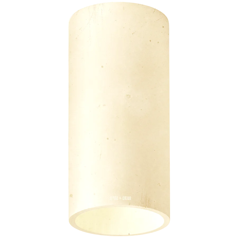 LUZ DE TETO DE CILINDRO DE BETÃO AMARELO PLATO