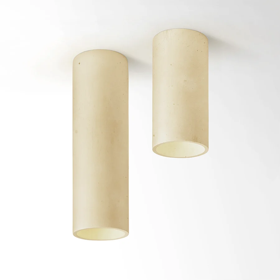LUZ DE TETO DE CILINDRO DE BETÃO AMARELO PLATO
