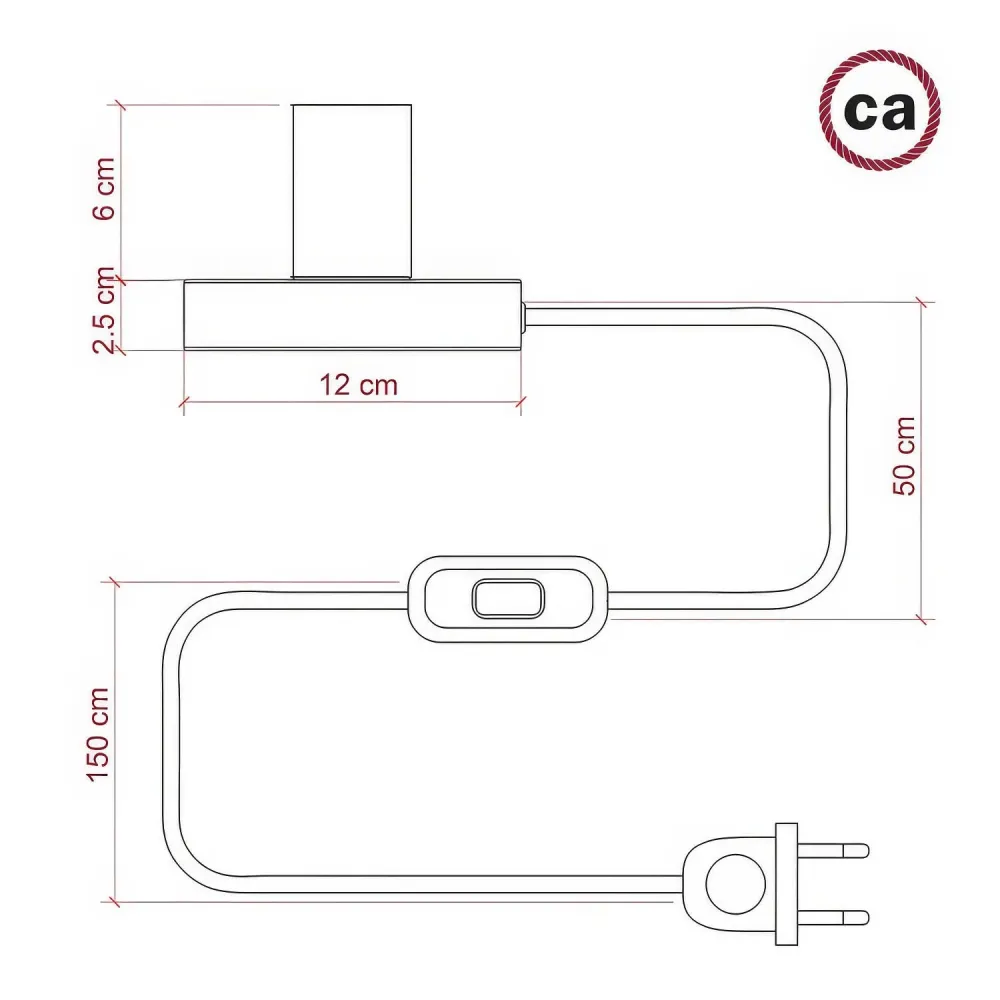 Posaluce - Candeeiro de mesa em metal - Branco brilhante