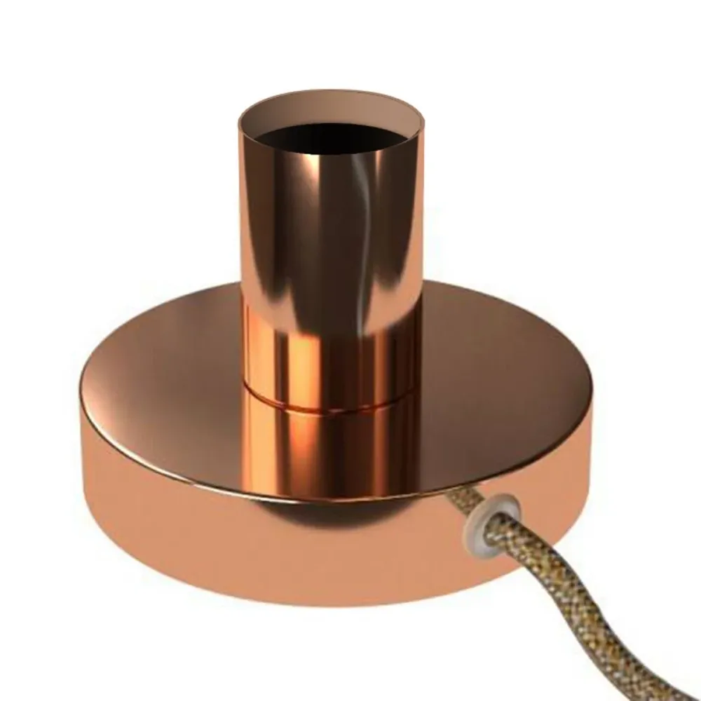 Posaluce - Candeeiro de mesa em metal e ficha UK - Cobre