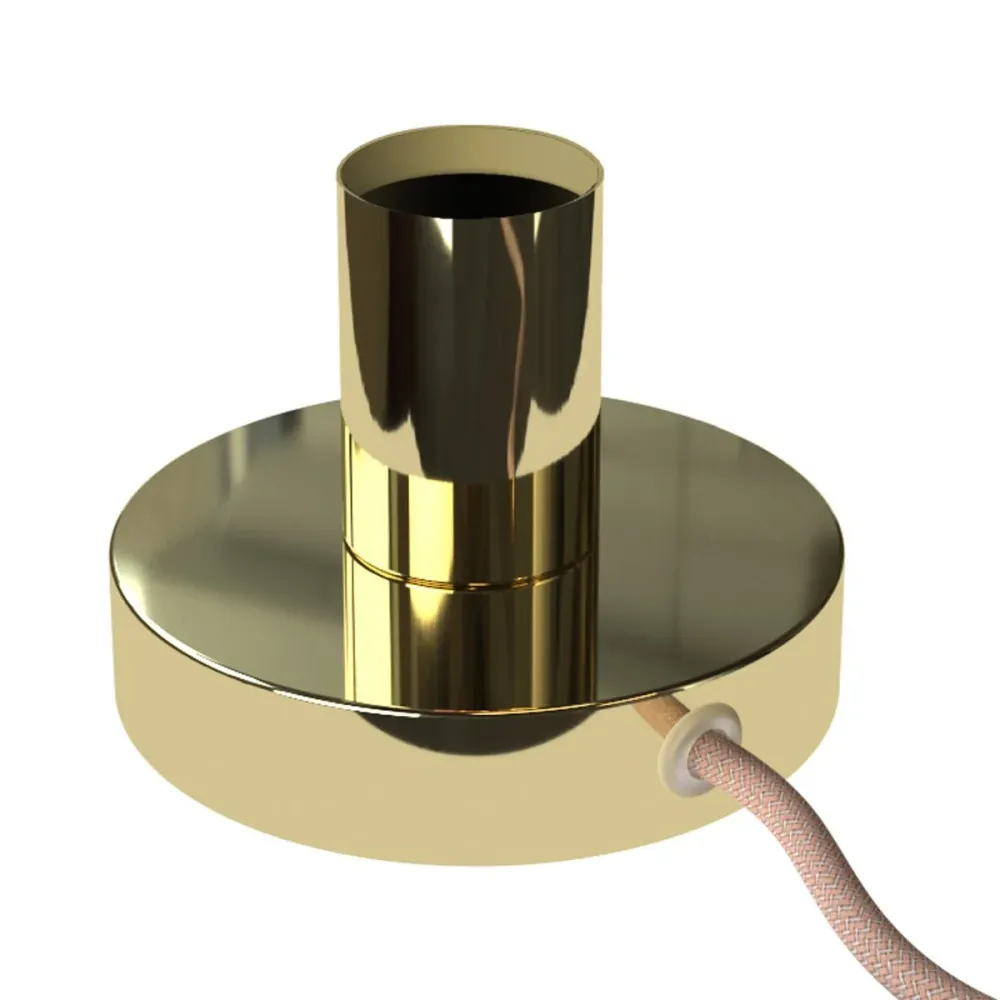 Posaluce - Lâmpada de mesa em metal e ficha UK - Latão