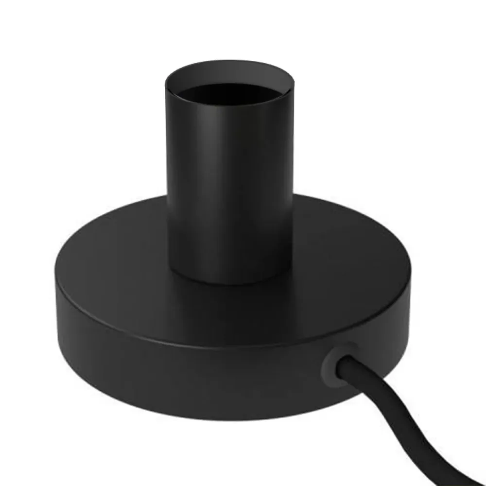 Posaluce - Lâmpada de mesa em metal e ficha UK - Preto mate