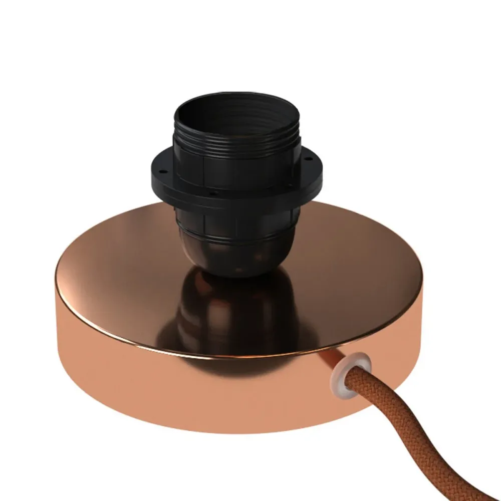 Posaluce para cúpula - Luminária de mesa em metal - Cobre