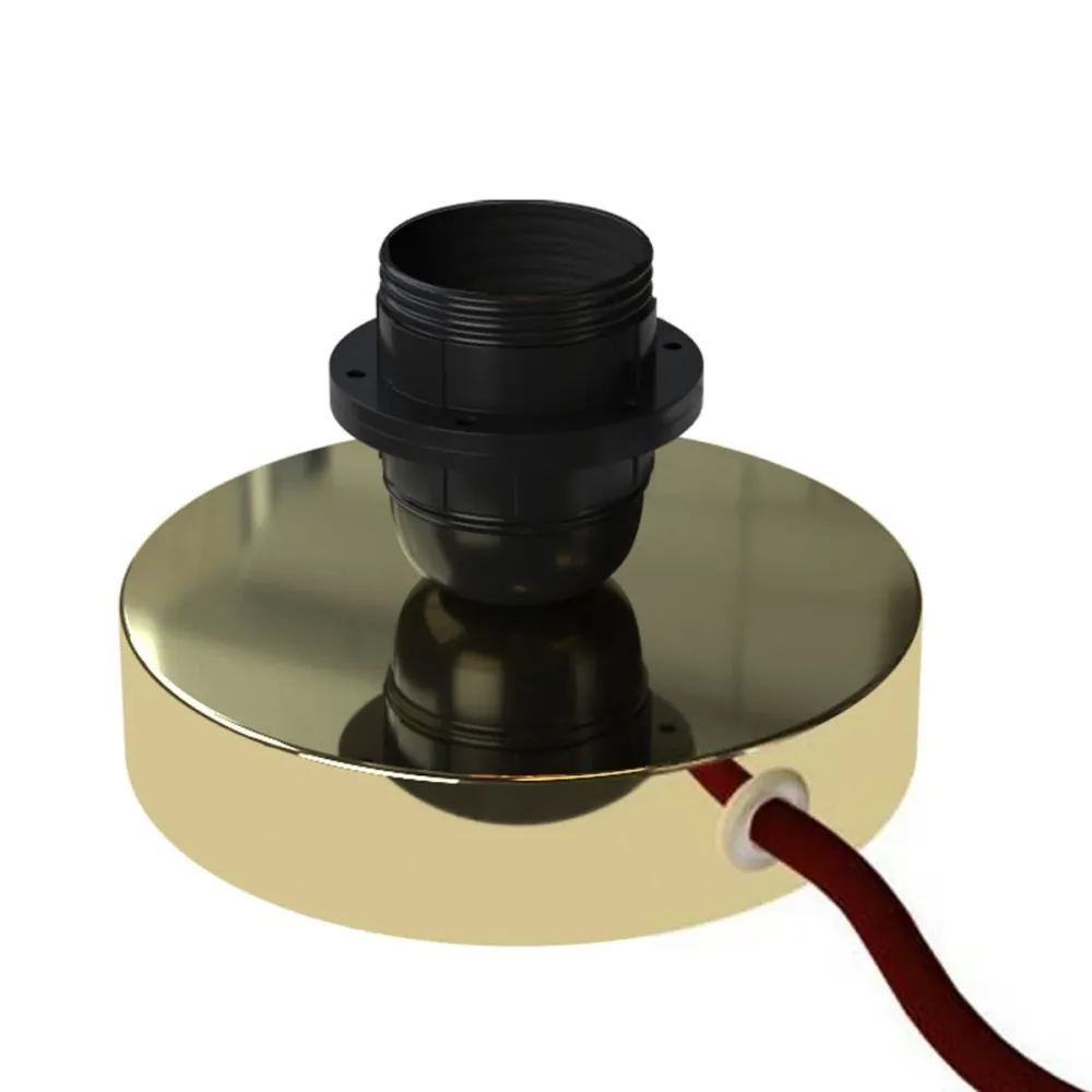 Posaluce para cúpula - Luminária de mesa em metal - Latão