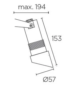 Projector Exterior de Espeto Micro LEDS C4 05-9881-Z5-CL