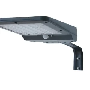 Projector solar calle led 8W 850Lm 4000K com sensor IP65 preto
