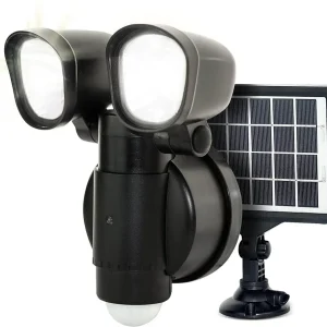 Projector solar de seguranç com sensor Pir44 4W 400Lm 5000K Luceco LEXT4B50S-01