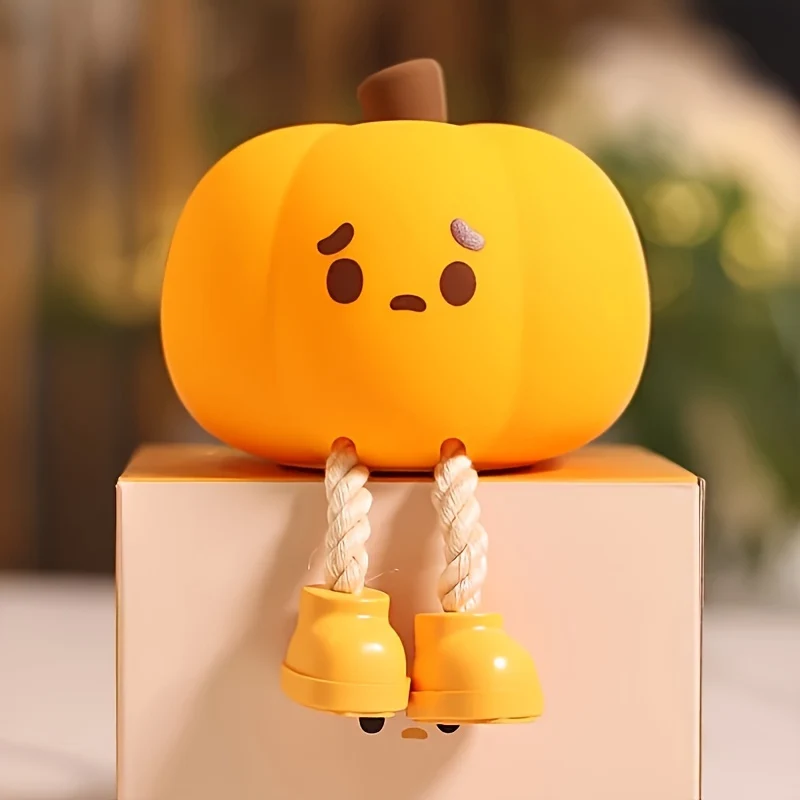 PumpkinGlow - Lâmpada Noturna de Abóbora LED Recarregável por USB