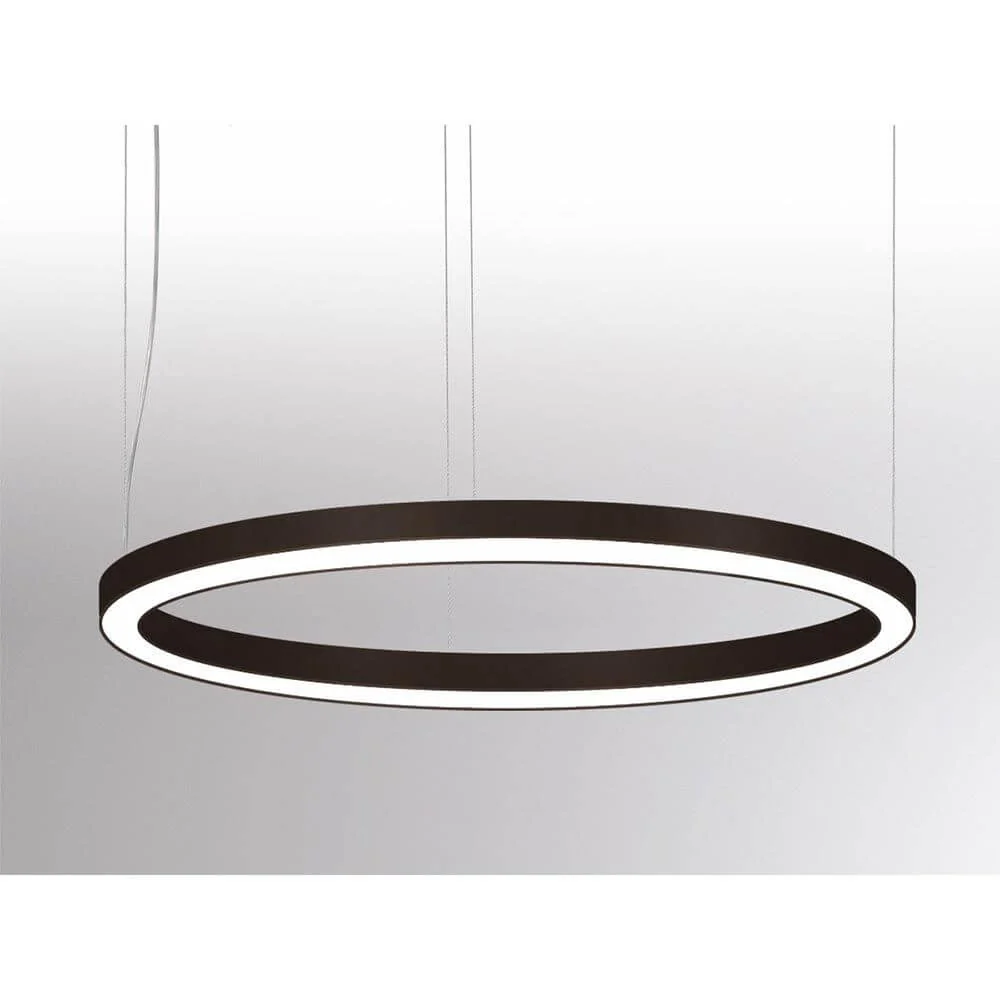 Rinq led anel pendure lâmpada Ø 300cm preto dali diminuído
