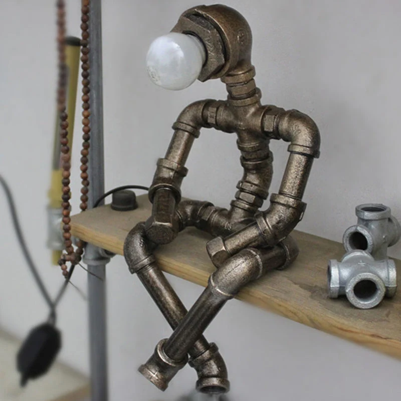 RoboShine - Lâmpada Robótica Industrial de Ferro