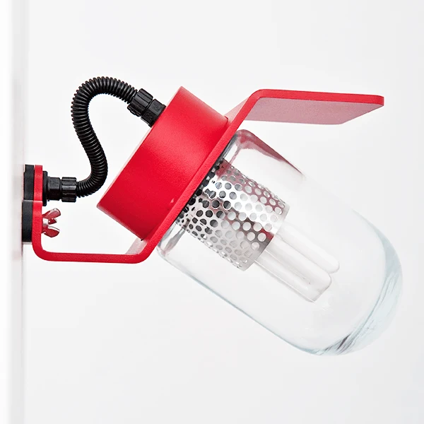 LÂMPADA DE PAREDE DIFUSOR ANGULAR CLEAR VIDRO ROGER PRADIER