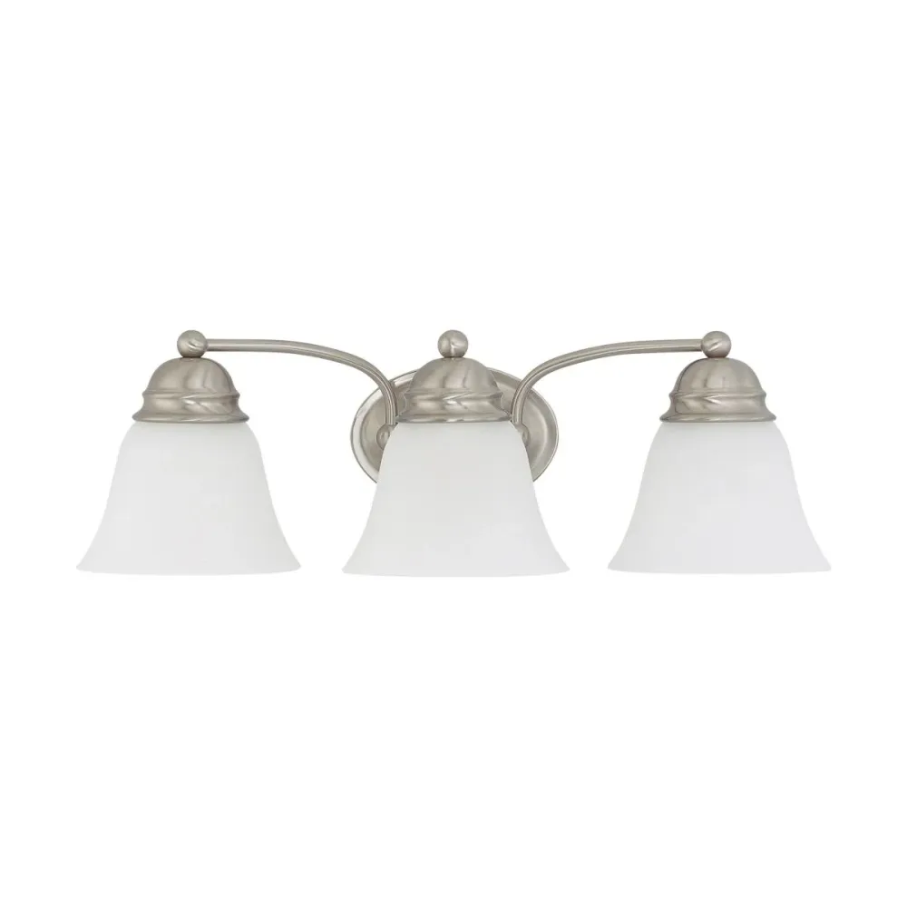 Tocador empire 3 luces 21'' satco niquel cepillado