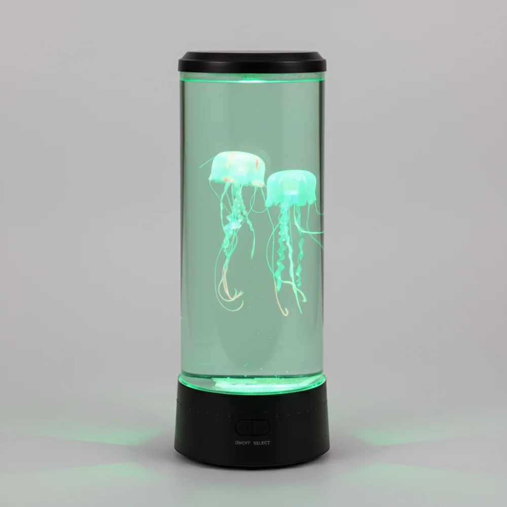 SerenitySphere - Aquário e Lâmpada de Lava de Medusas | Luz Ambiente Relaxante | 7 Cores LED