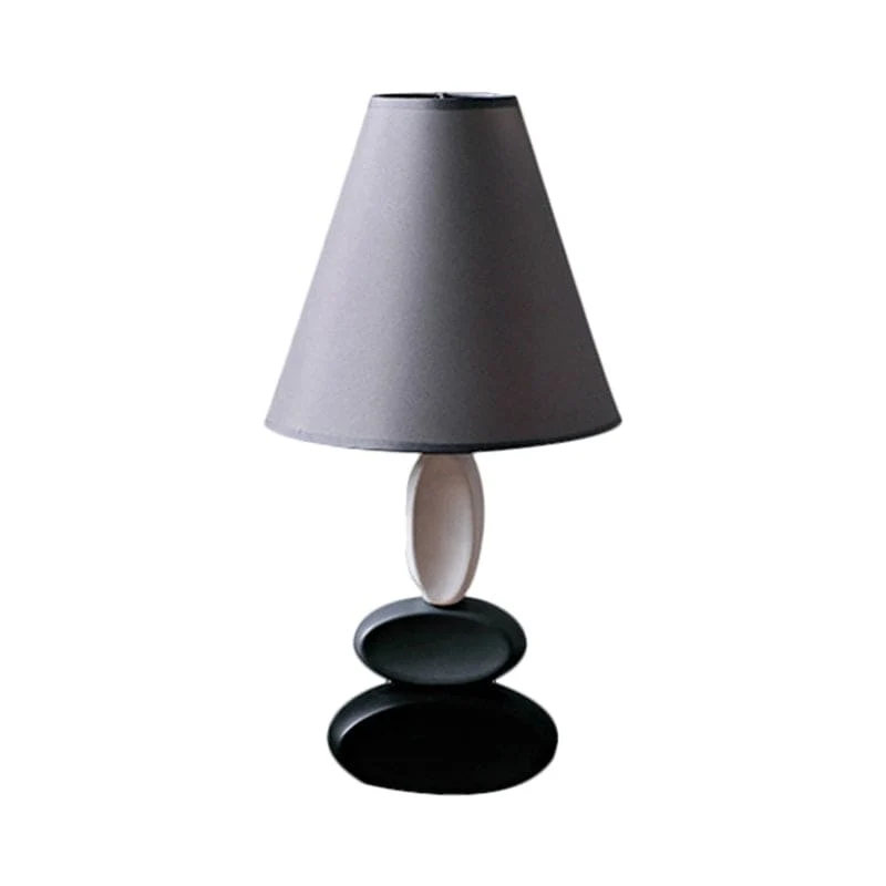 ShineStyle - Candeeiro de mesa de design moderno com cúpula de tecido cónica