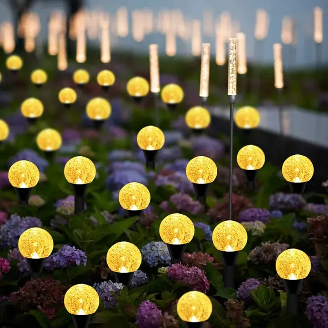 SolarGlow - Iluminação de Jardim LED de Baixo Consumo Energia Solar – Cordão de Luzes Solar à Prova de Água