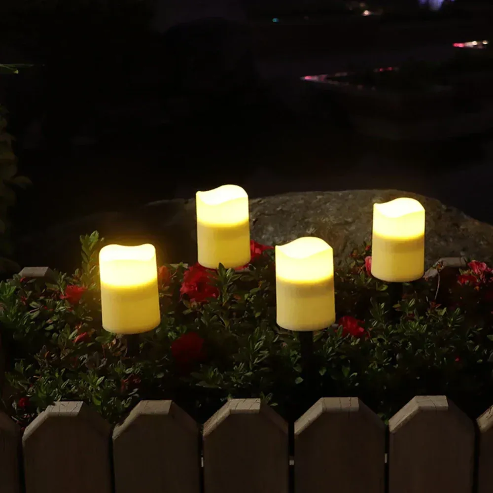 SolarGlow - Vela Solar LED Resistente ao Tempo – Iluminação Exterior Aconchegante para Jardim, Varanda e Terraço