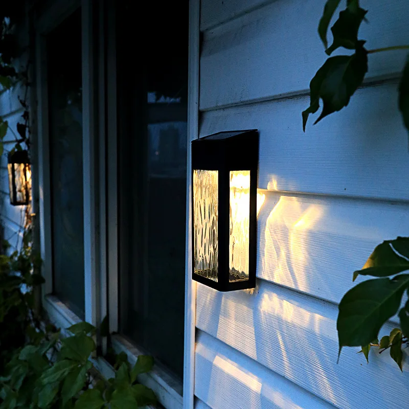 SolarLume - Candeeiro de Parede Exterior Energia Solar – Iluminação Exterior LED com Sensor Automático de Crepúsculo