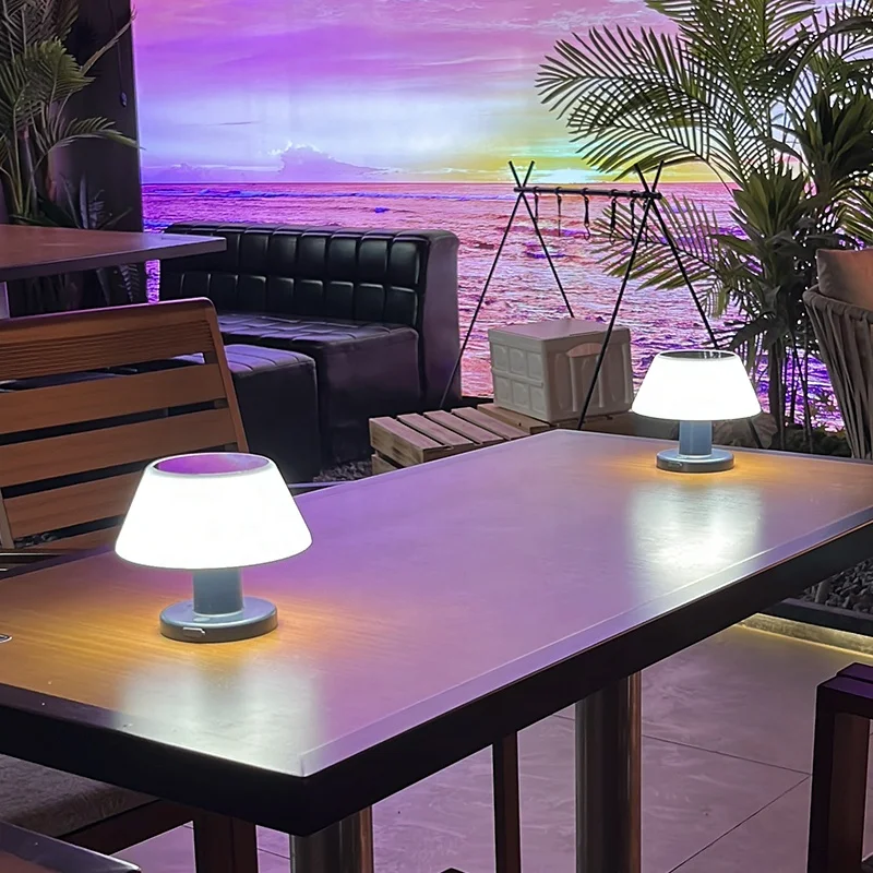 SolarLume - Lâmpada Solar Recarregável para Mesa – Lâmpada de Mesa LED Durável para Interior e Exterior