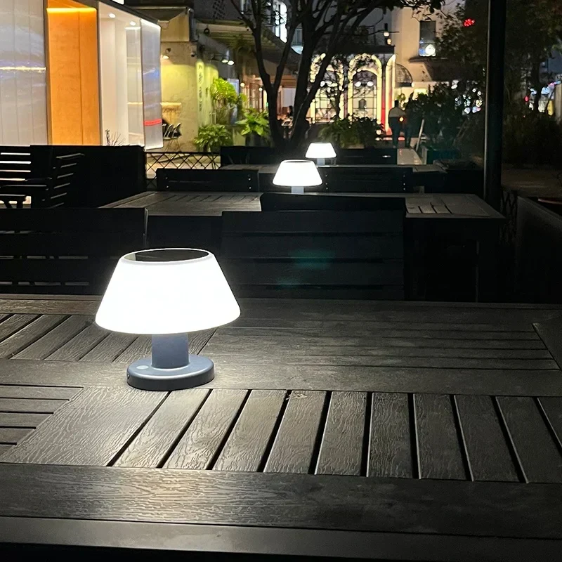 SolarLume - Lâmpada Solar Recarregável para Mesa – Lâmpada de Mesa LED Durável para Interior e Exterior