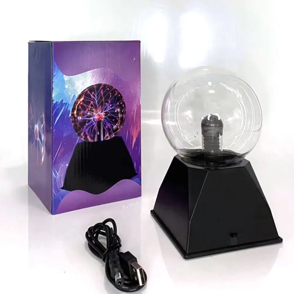 SparkSphere - Lâmpada de Plasma | Candeeiro de Disco e de Noite | Lâmpada Galáxia