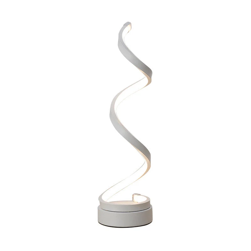 SpiraLicht - Candeeiro de Mesa Moderno com Design de Espiral LED
